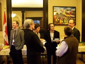 KAIROS delegation members hold a reception and meet with MPs in Parliament
